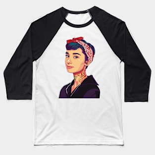 Audrey Hepburn Baseball T-Shirt